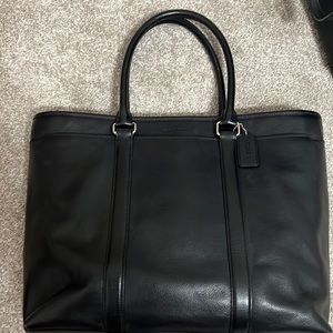 All leather Coach Tote